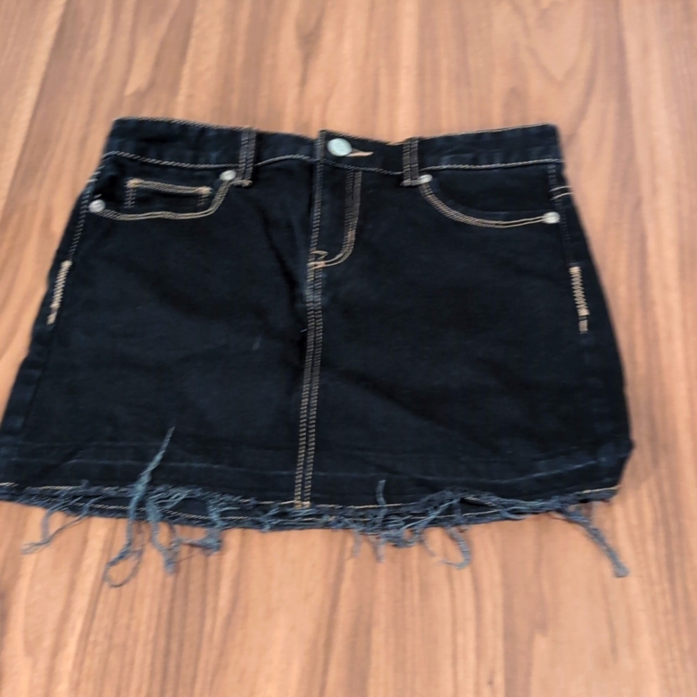 Old navy blue jeans skirt size 12 kids